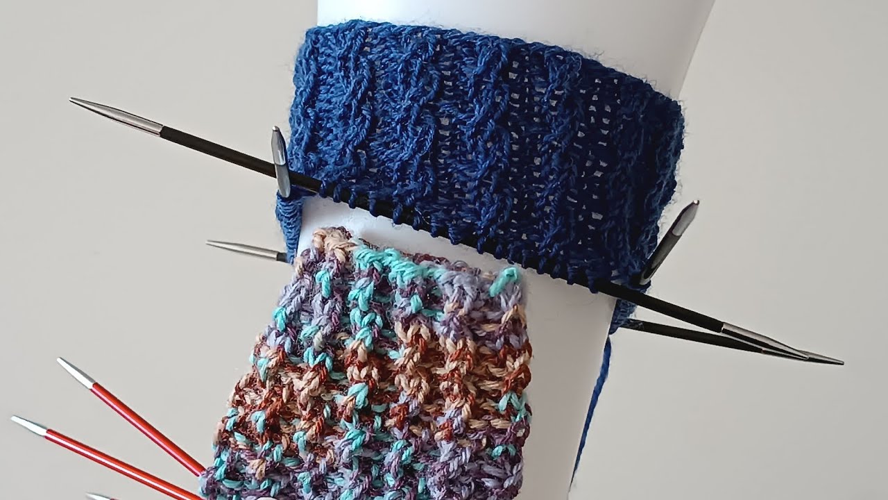 Sockenmuster #30 - einfaches Muster auch für Bündchen. Für alle Größen!