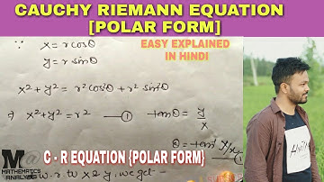 CAUCHY RIEMANN EQUATION IN POLAR FORM 🔥