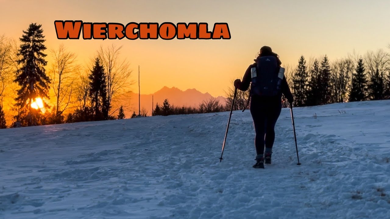 Beskid Sądecki - zachód słońca na Wierchomli 🌄