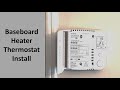 Baseboard Heater Thermostat Install