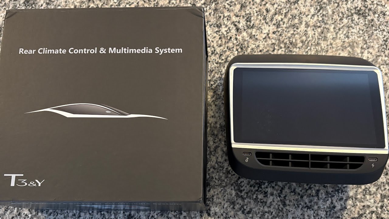 Rear Seat Display for Tesla Model 3 & Y Multimedia Entertainment System ...