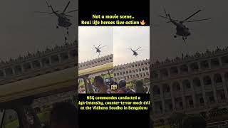 NSG Commandos in Real Action 🚁🔥 | Bengaluru Mock Drill Goes Viral
