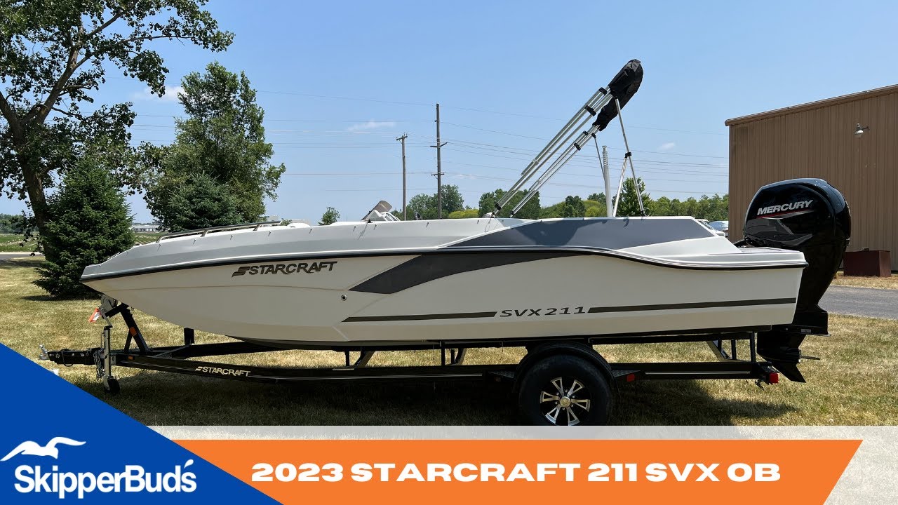 2023 Starcraft 211 SVX OB Deck Boat Tour SkipperBud's - YouTube