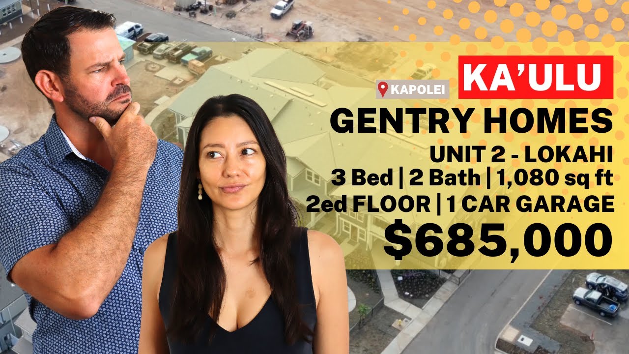 🏠🔍 New Ka'ulu Town Homes For Sale | Tour Ka'ulu Gentry Homes | Unit 2 Floor Plan in Kapolei, Hawaii