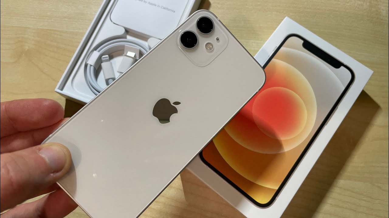 Apple iPhone 12 mini WHITE unboxing - YouTube