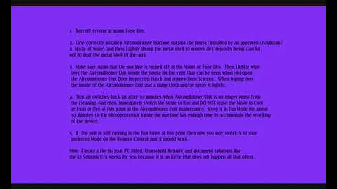 Actron Split System Air-Conditioner Solution to E1 Error