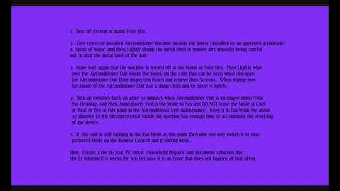 Actron Split System Air-Conditioner Solution to E1 Error