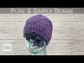 Pure Simple Beanie Knitting Pattern Bulky Yarn Pure Simple Beanie Knitting Pattern Bulky Yarn