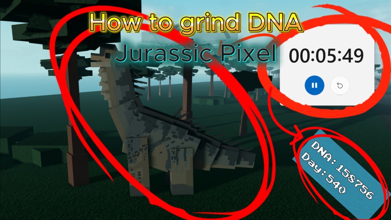 How to DNA grind in Jurassic Pixel