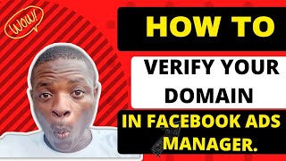 How to Verify Your Domain Website in Your Facebook Business Manager | WordPress site Verification