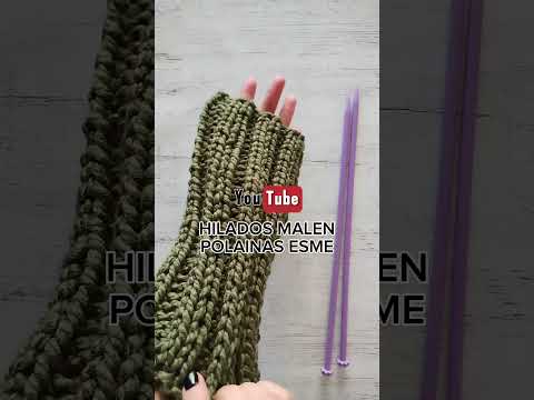 ¡Olvídate del frío! Polainas, calentadores en dos agujas FACILES paso a paso 👏