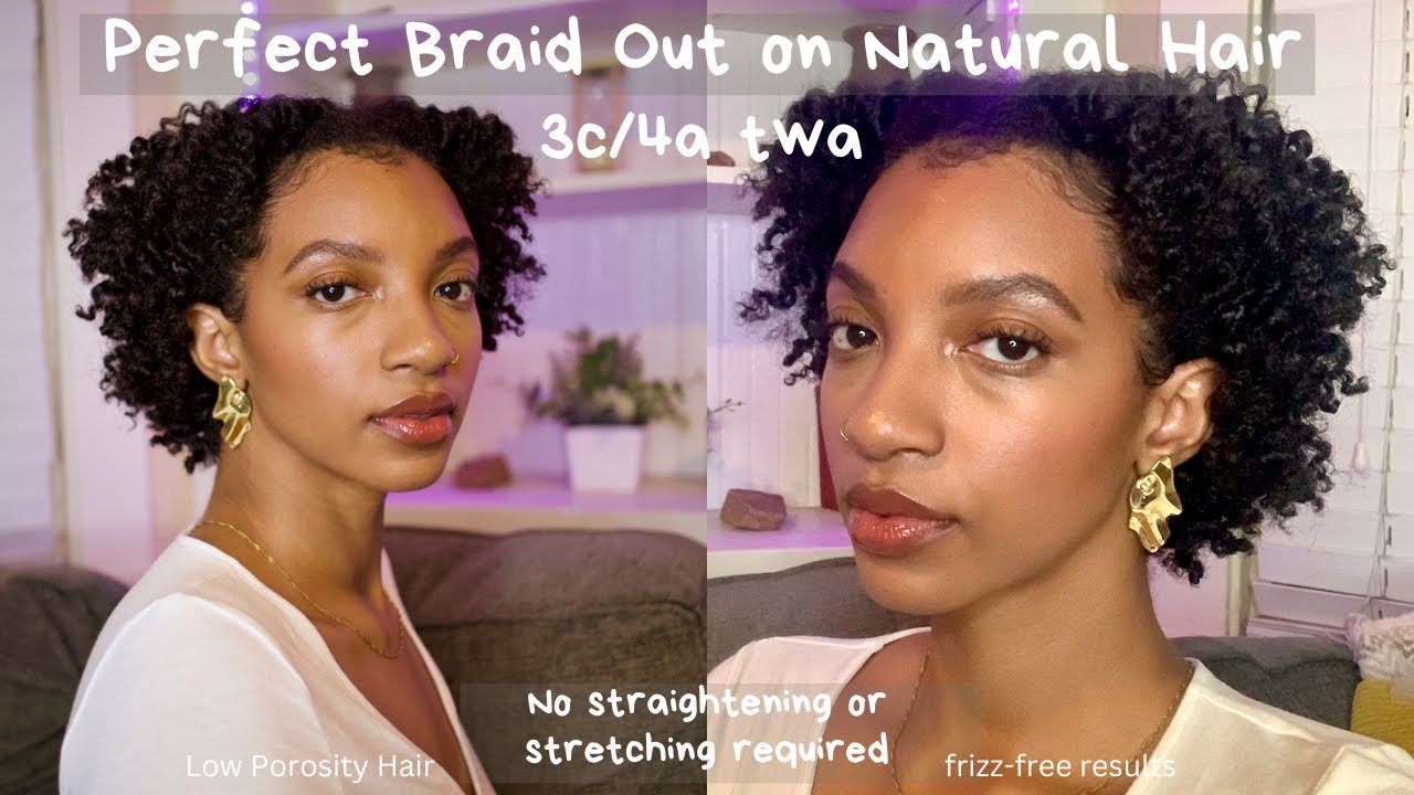 The Perfect Braid Out on Natural Hair | 3c4a twa