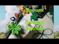 DIY Macrame Cloverleaf Keychain / Fun Craft