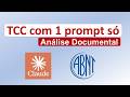 TCC com Um Prompt só - Análise Documental #claude #inteligênciaartificial