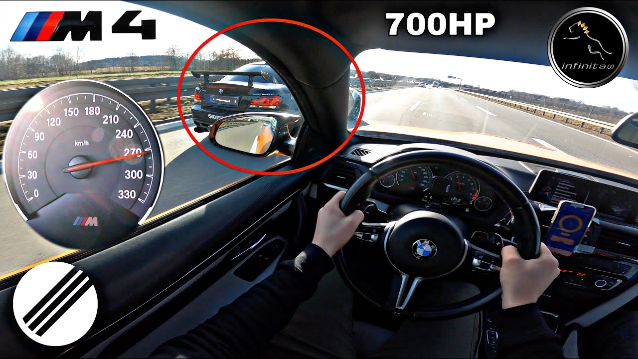 BMW M4 F82 INFINITAS STAGE4 700HP 880NM TEST DRIVE ON GERMAN AUTOBAHN🏎 -  YouTube