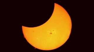 Partial Solar Eclipse 23 October 2014 - Compilation of different videos
