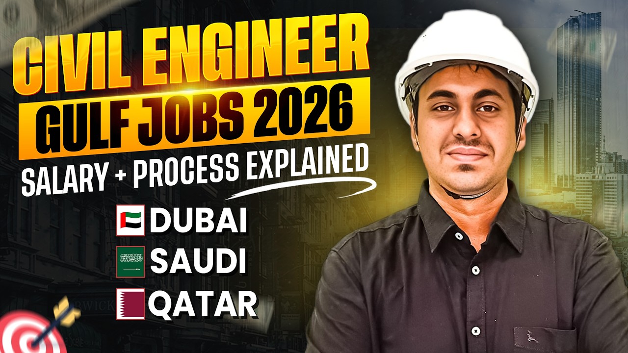Civil Engineer Gulf Jobs 2026 | Salary & Process Explained (Dubai ...