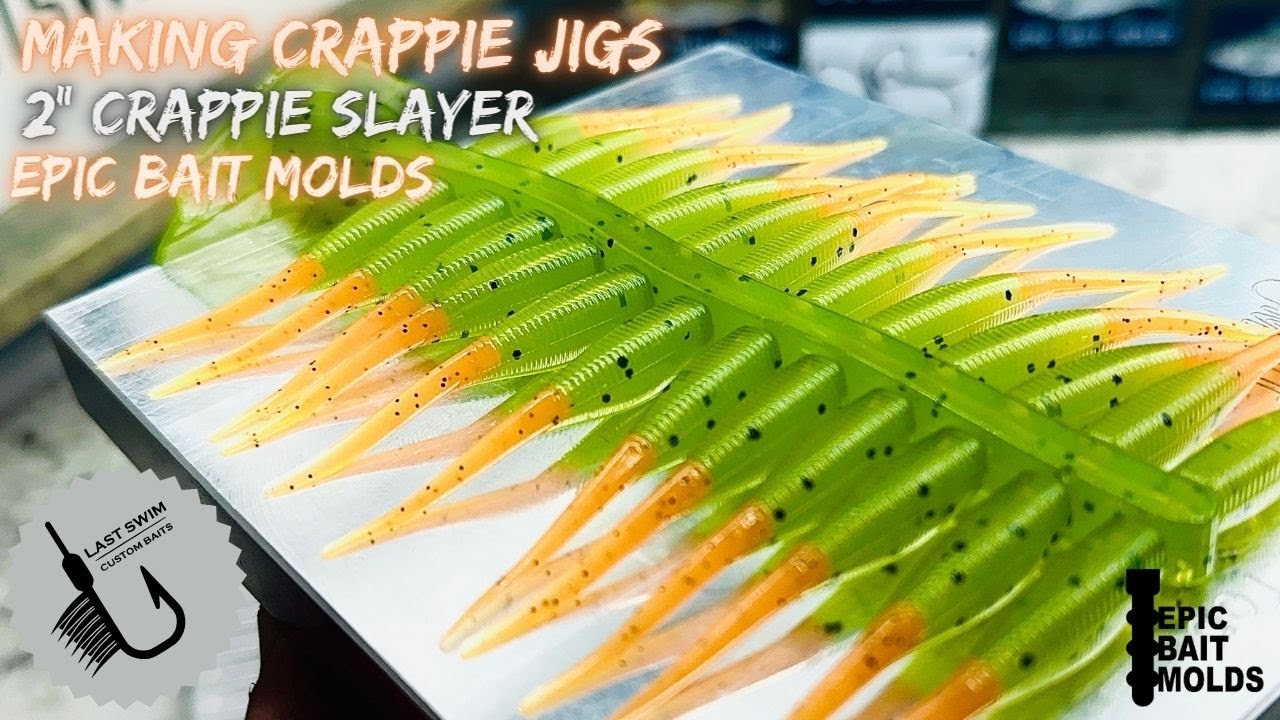  Crappie Lure Mold Set with 2-1/2 Shaky EEL and 2