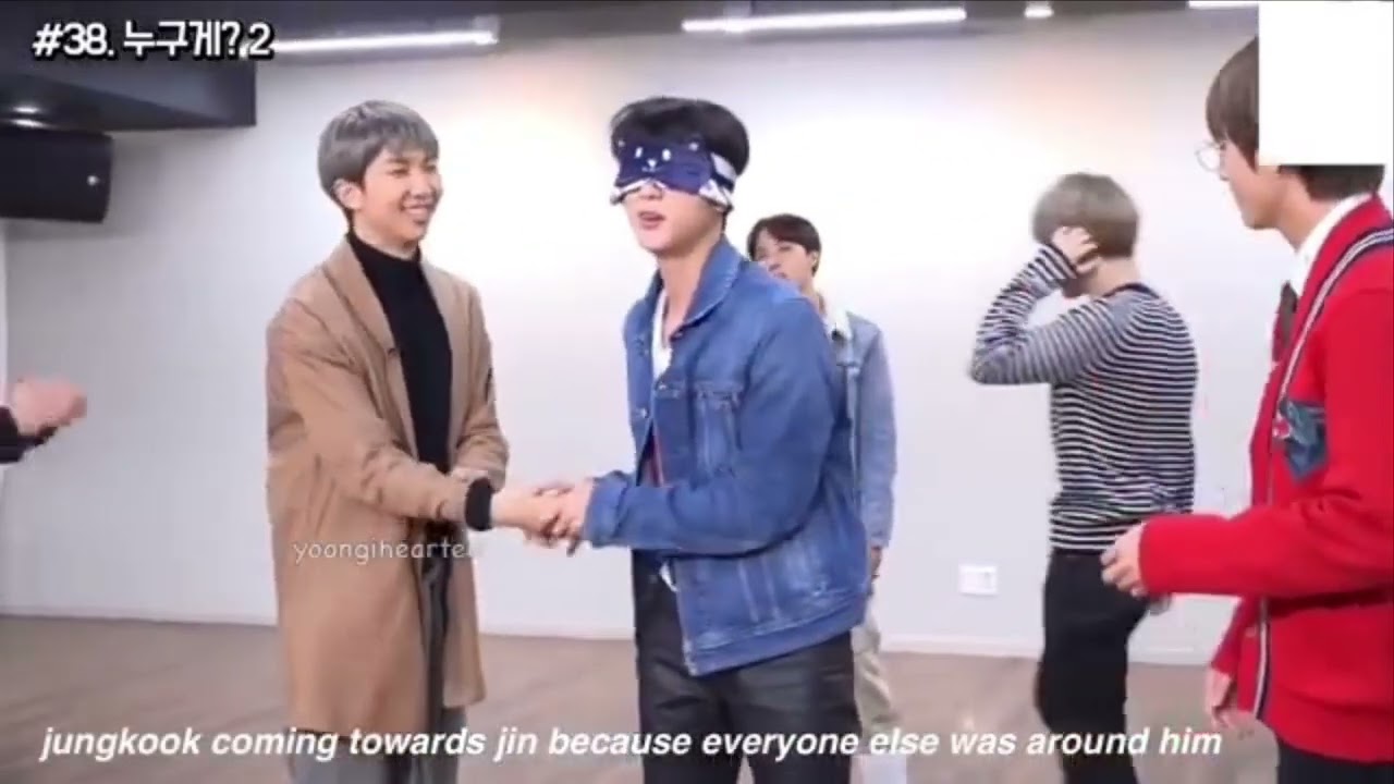 JINKOOK-JEALOUSY when 1 of them interacts w/ members, JK-POUTY BUNNY JIN-WOLF EYES #jinkook #kookjin