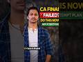 CA Final Bounce back plan