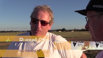 Russell Cheetham 18m World Gliding Champion after landing WGC Benalla Produced by Sean Young