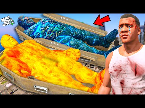 All Father Ice & Fire God Died But Who Killed ? Franklin Find GTA 5 | GTA 5 AVENGERS Emotional Video