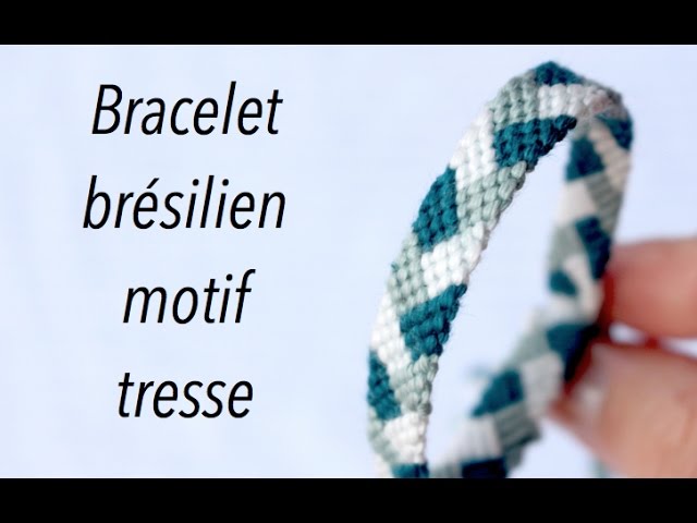 Bracelet brésilien tricolore simple en spirale- Tête à modeler