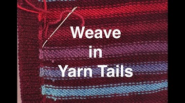 How to Weave in Yarn Tails With Reverse Duplicate Stitch // Technique Tuesday