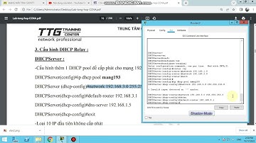 Phan5 Lab 8 Dinh Tuyen 2 Router, Cau hinh DHCP cho Router