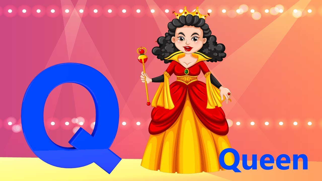 Phonics Song Q For Queen Alphabet ABCD Song Q For Quiz Katukutu