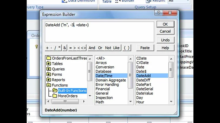 The DateAdd Function in Microsoft Access