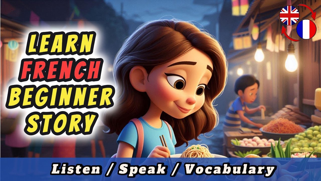 START LEARNING FRENCH with a simple Story (A1-A2) (Nightmarket in ...