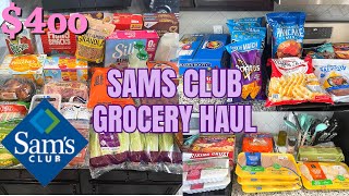 SAMS CLUB MONTHLY GROCERY HAUL \& RESTOCK