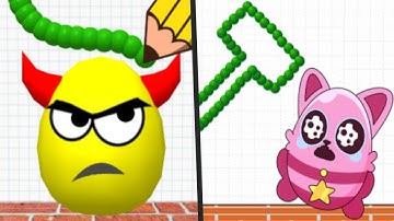 DRAW TO SMASH vs SAVE THE EGGS - New Levels Mega UPDATE Gameplay Walkthrough (Android/ios)