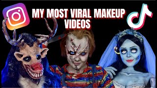 MY MOST VIRAL MAKEUP VIDEOS | EllaDoesFx