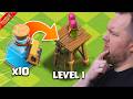 Upgrading Level 1 Archer Towers with 10 Builder Potions! - Clash of Clans