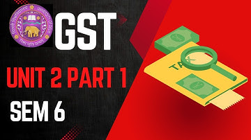 GST | UNIT 2 | PART 1 | Supply | Inter and Intra state Supply  | DU/SOL/REGULAR/NCWEB