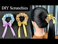 Very Easy for Everyone ✅✅ DIY Net Fabric Scrunchies. How to make scrunchies sewing tutorial.