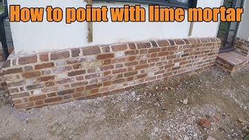 HOW TO POINT UP WITH LIME MORTAR