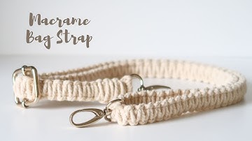 DIY Macrame Bag strap | Adjustable Simple Pattern Macrame Bag Tutorial | PicturaArt