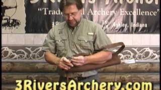 3Rivers Archery:  Installing The Traditional Side Strap