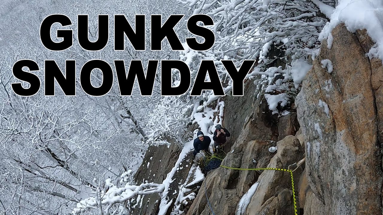 climbing BETTY after a SNOWSTORM, The Gunks