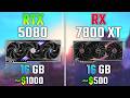 RTX 5080 vs RX 7800 XT | Test in 7 Games