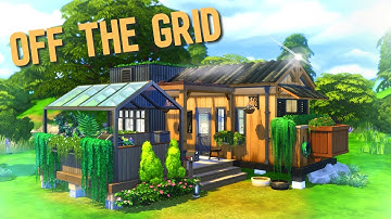 TINY OFF THE GRID TRAILER HOME - Sims 4 Speed Build
