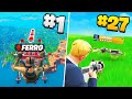 Ho SFATATO 27 MITI su FORTNITE CAPITOLO 1! *ARMI BANNATE*