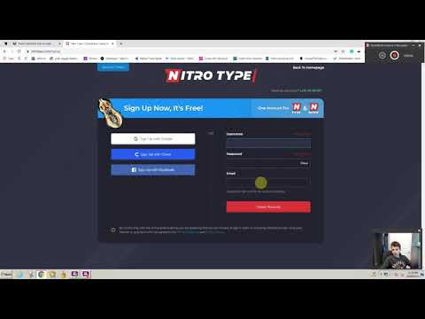 How to create a nitro type account!