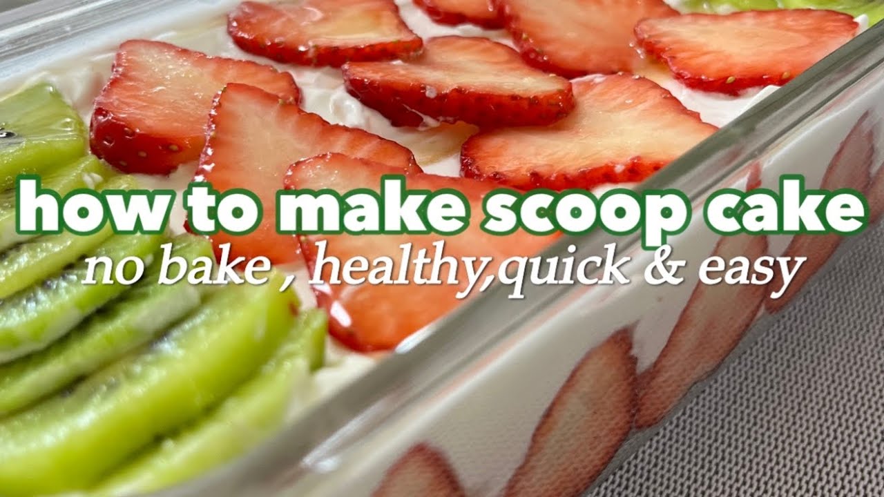 How to make healthy scoop cake~paano gumawa ng scoop cake