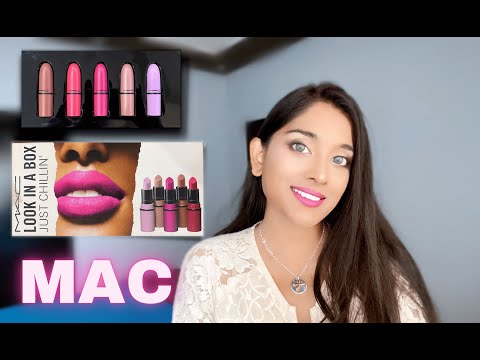 Mac mini lipstick set - Mac Look in a box - Just Chillin review