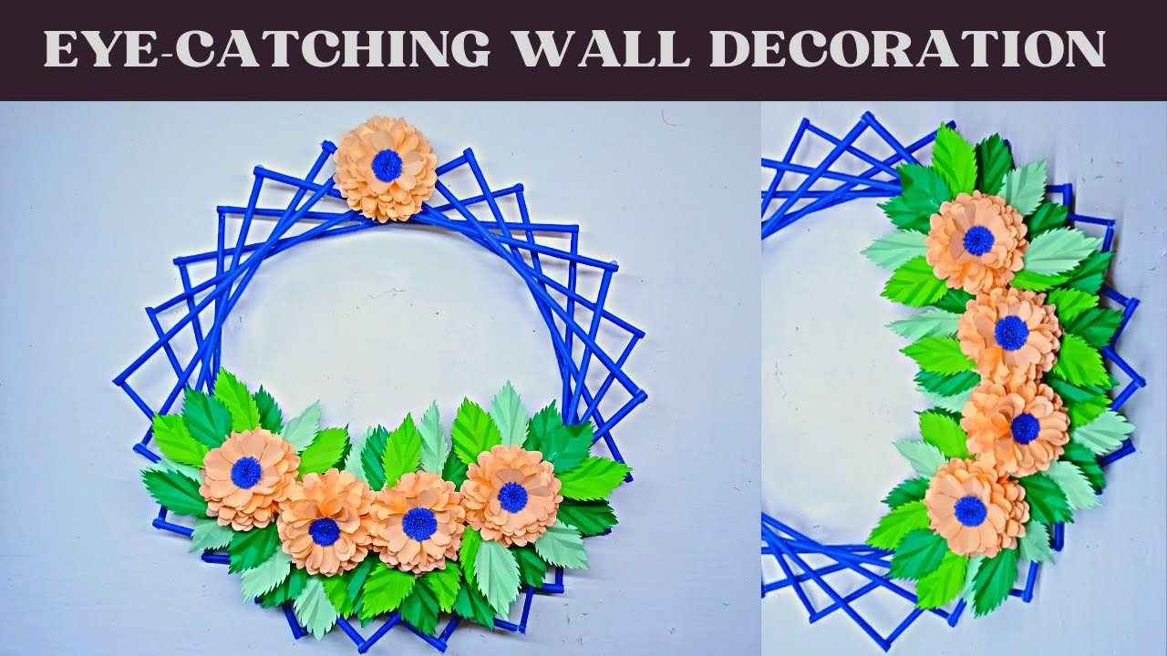 CRAFTING WITH COLORS - How to make Eye Catchy Wall Craft