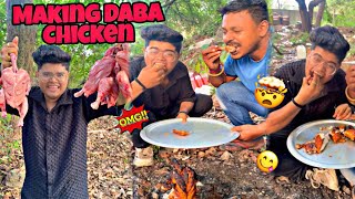 Making Daba Chicken And Eating Challenge 🤯🥵|Kanda Lovers Village